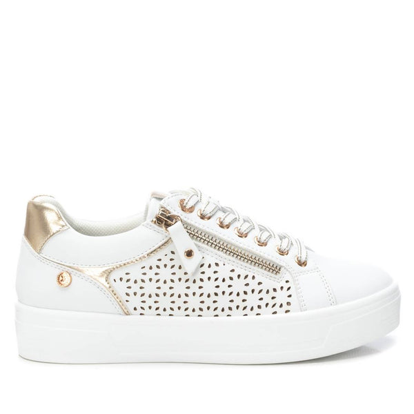 Sneakers bassa traforata bianca