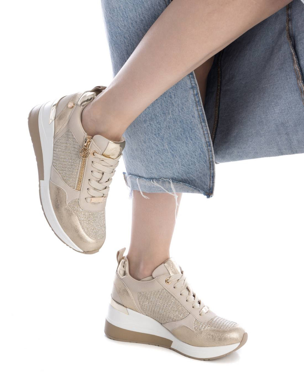 Sneakers alta oro