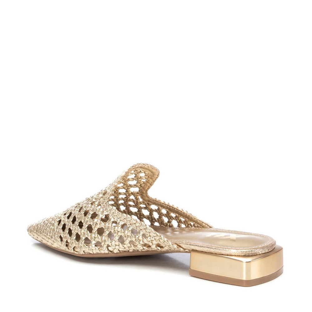 Sabot intrecciato oro