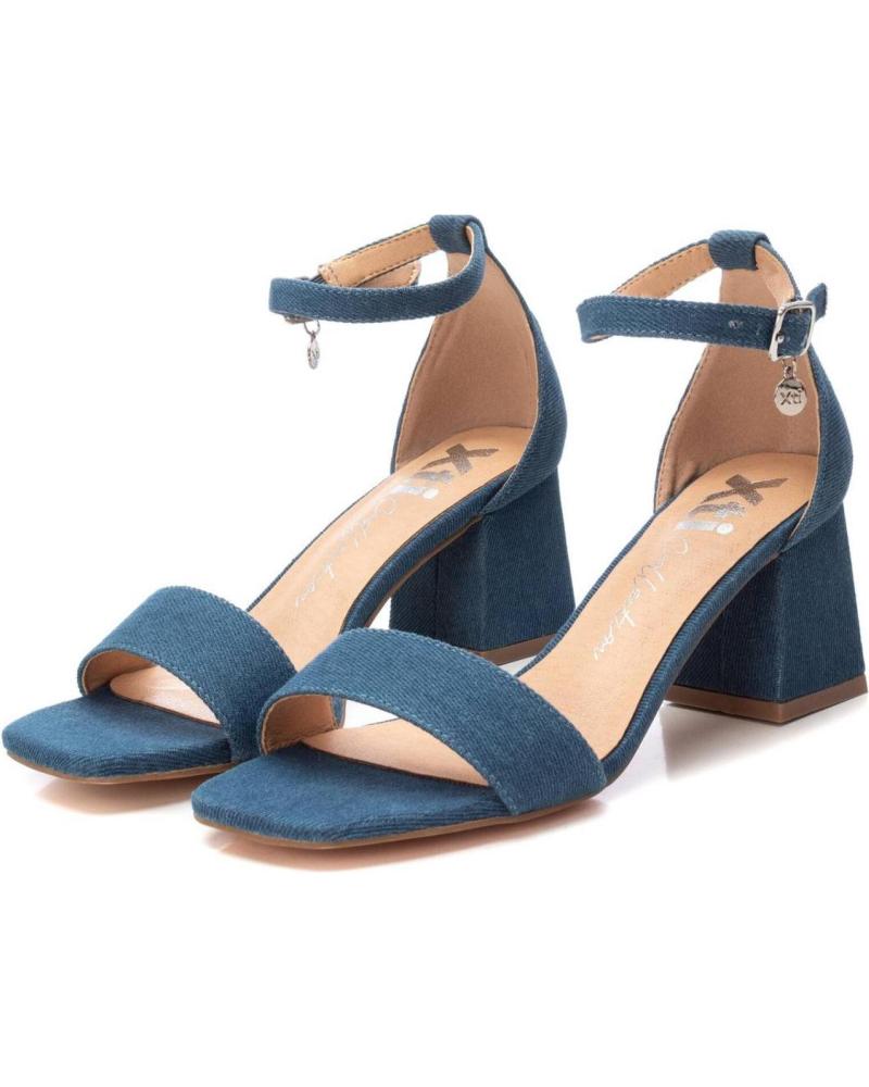 Sandalo jeans tacco comodo