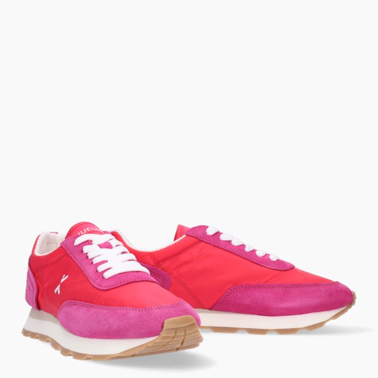 Sneakers pelle fuxia