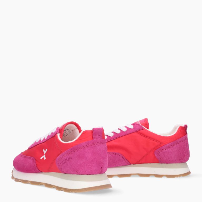 Sneakers pelle fuxia