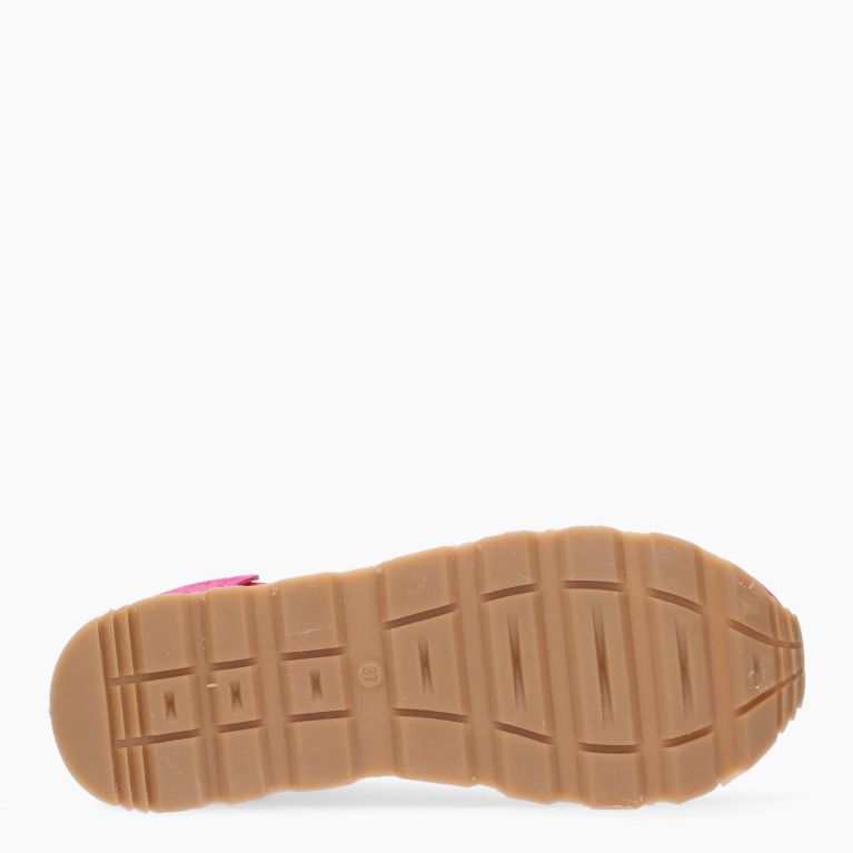 Sneakers pelle fuxia