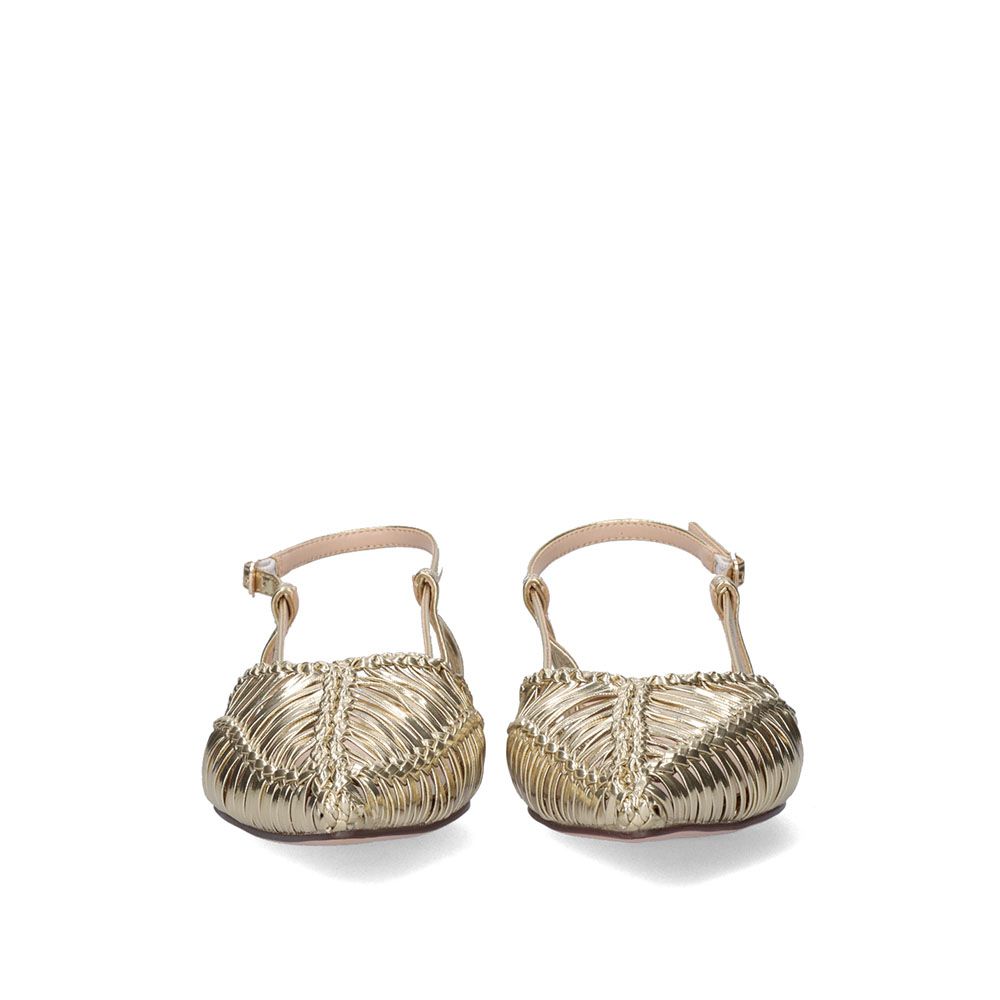 Sling back con fili oro