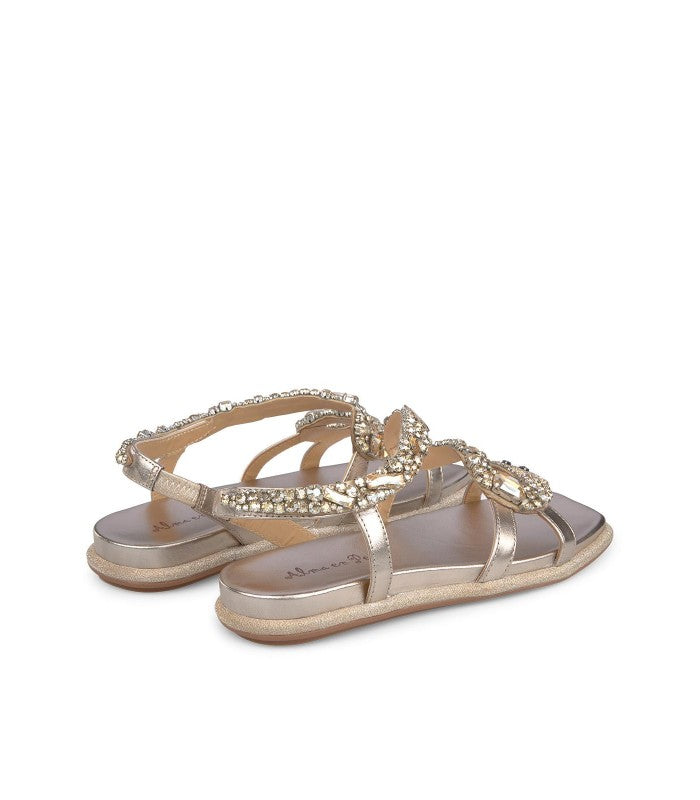 Sandalo basso Snake oro