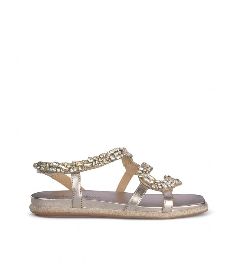 Sandalo basso Snake oro