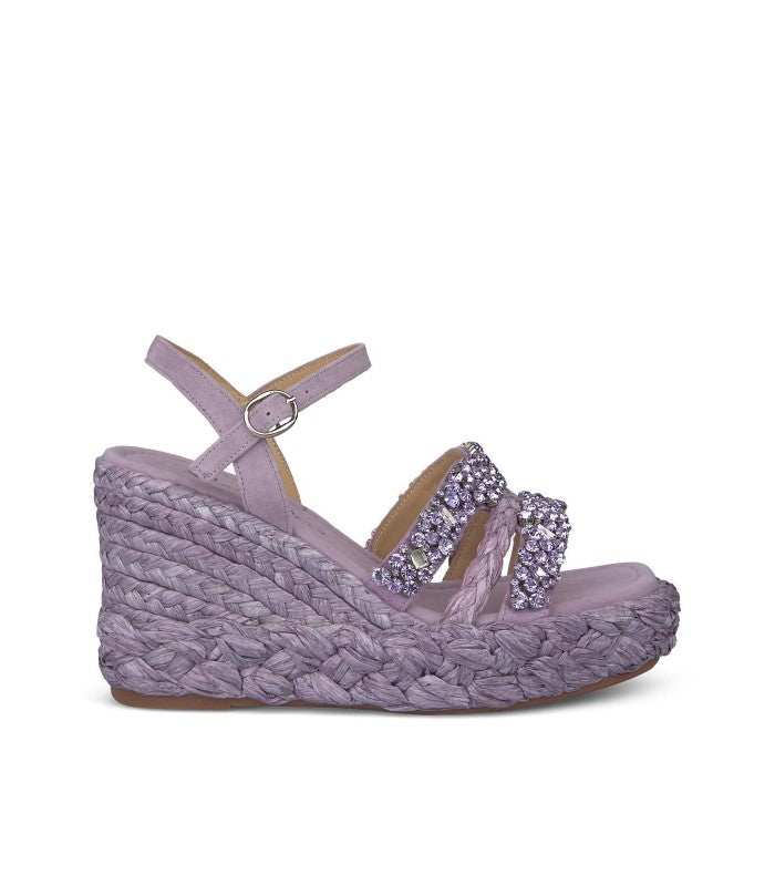 Zeppe con brillanti lilla
