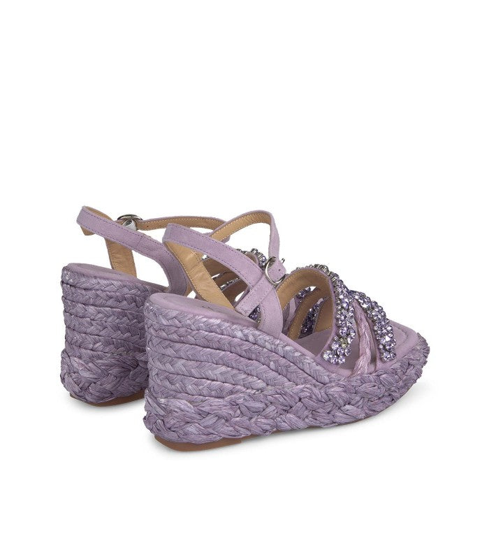 Zeppe con brillanti lilla