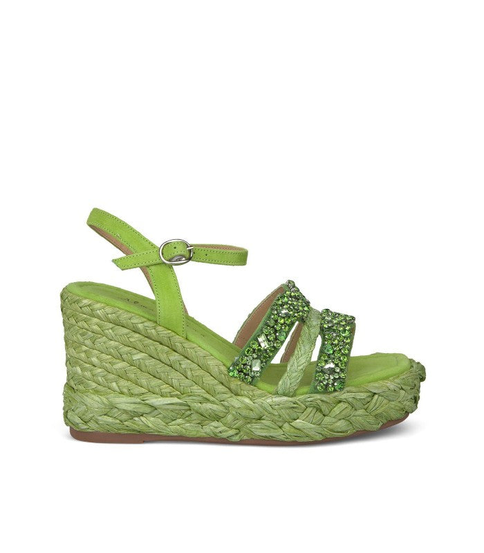 Zeppe con brillanti Lime