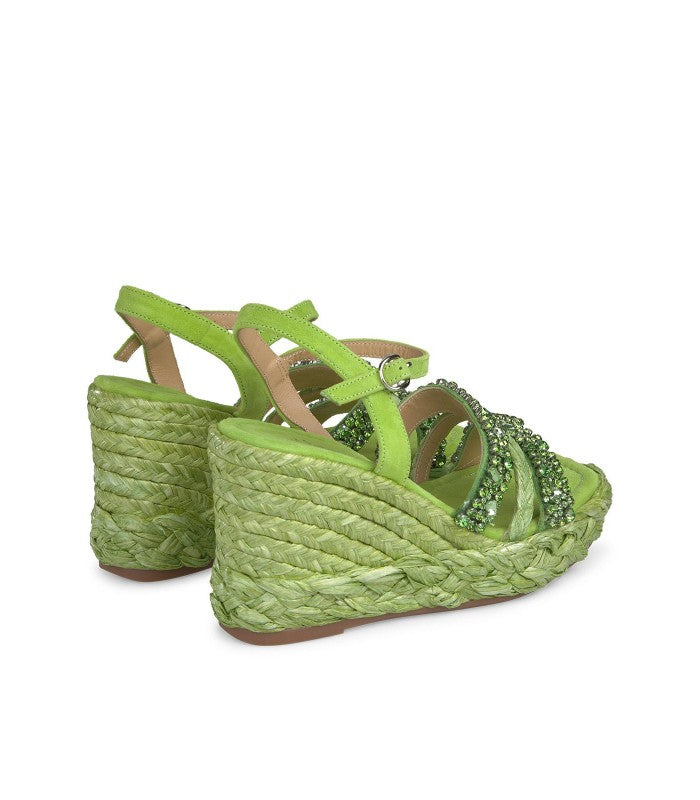 Zeppe con brillanti Lime