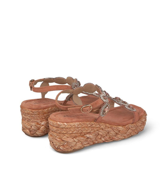 Zeppa strass tan
