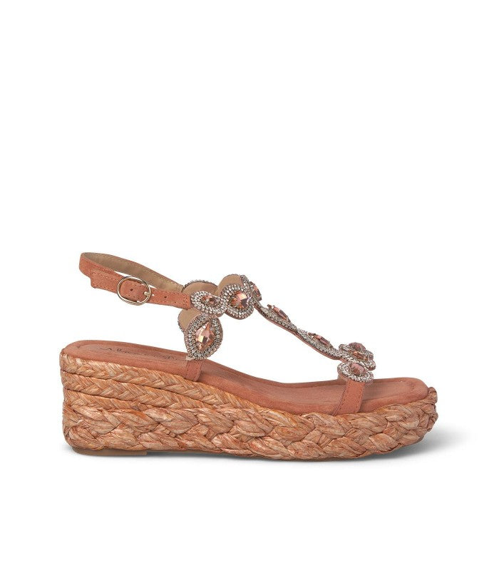 Zeppa strass tan