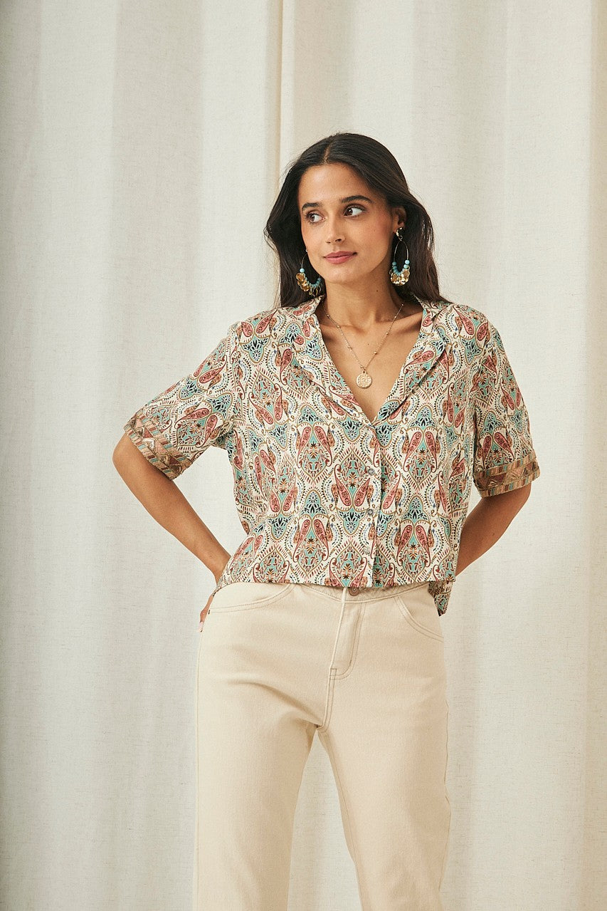 Camicia stampa Paisley