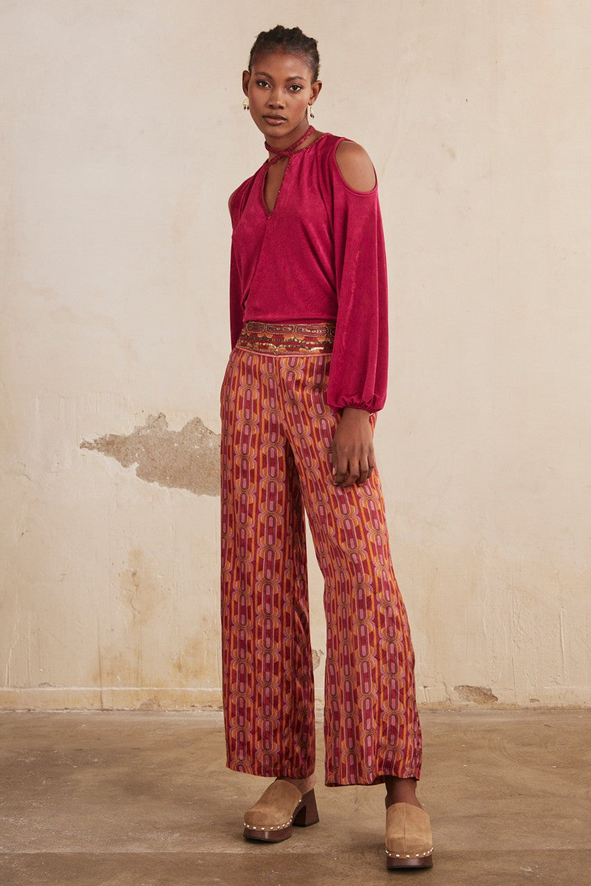 Pantalone stampa retrò