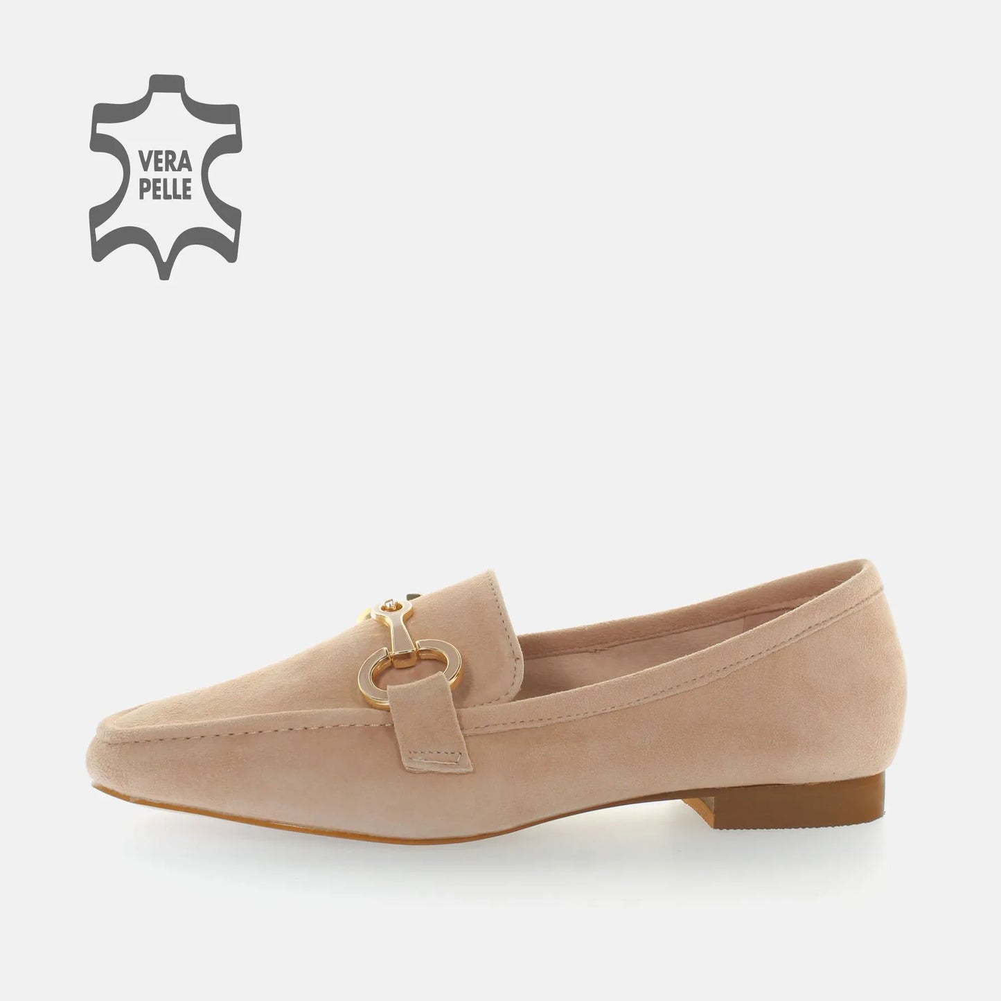 Mocassino camoscio nude