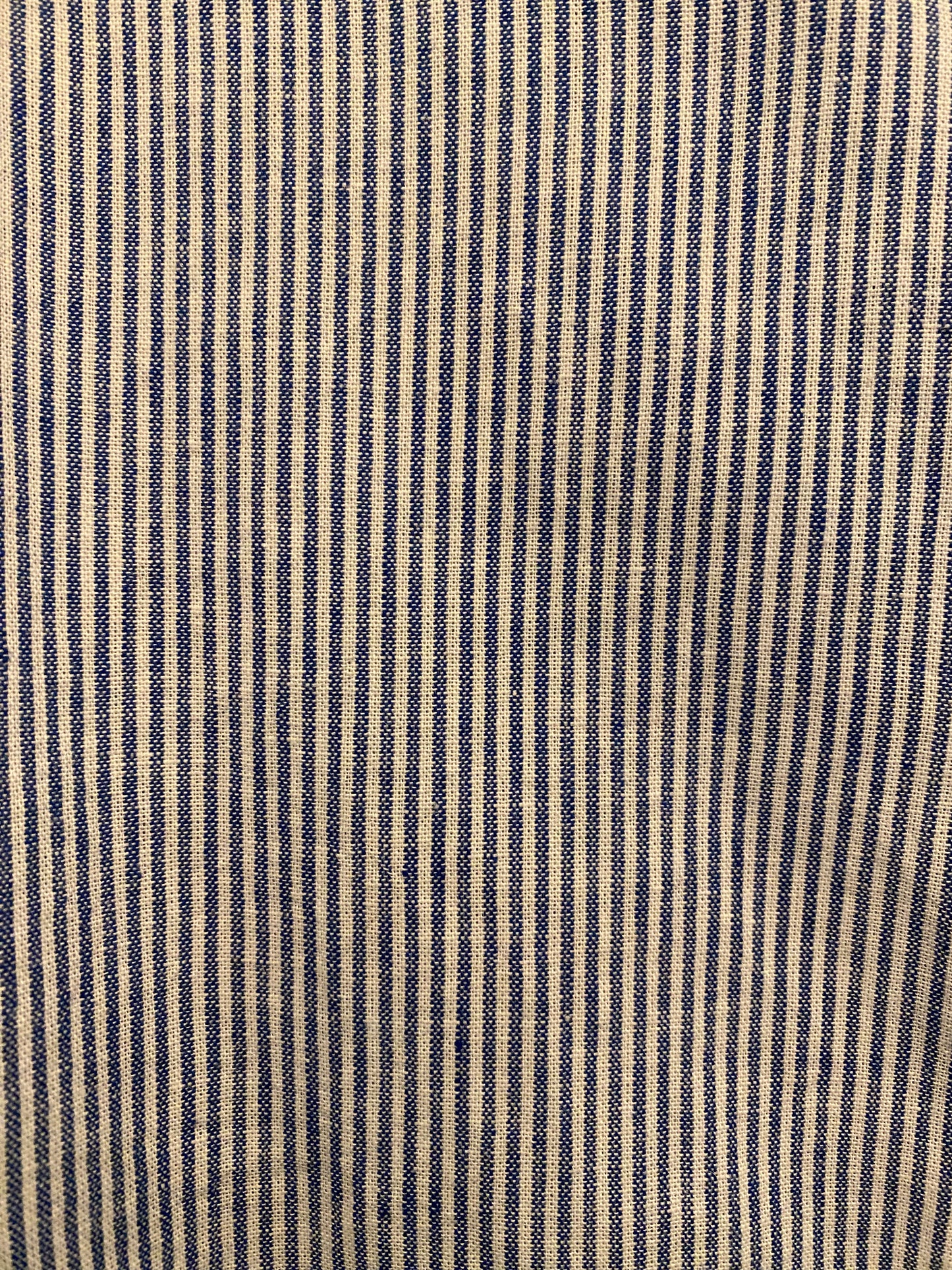 Camicia in lino a righine blu