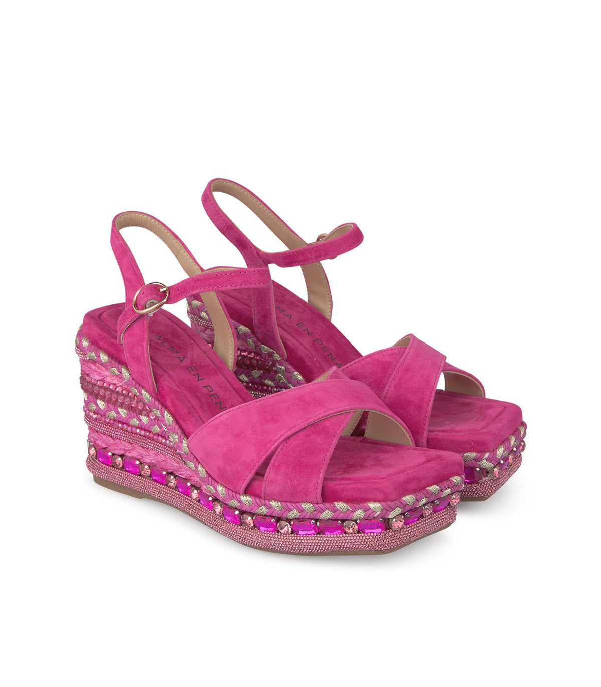 Zeppa strass fuxia