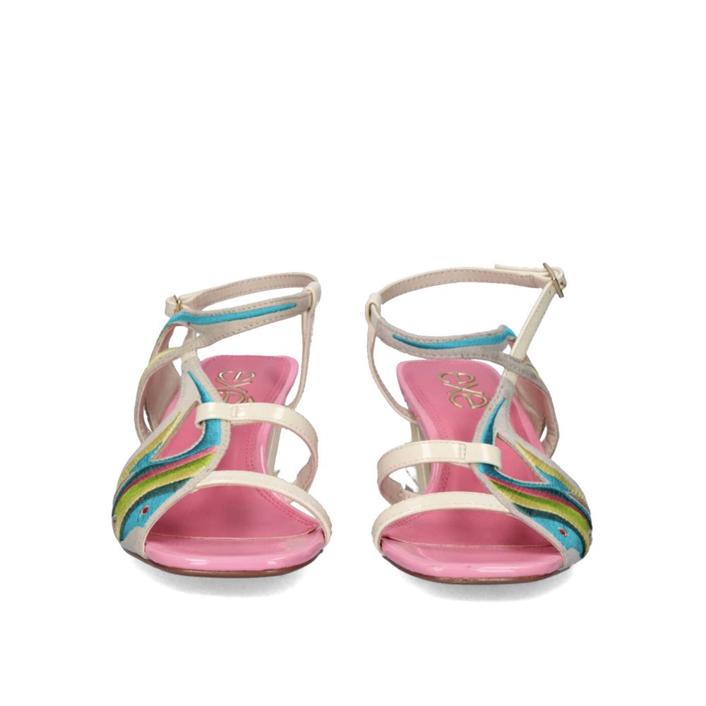Yellow fish low heel sandal