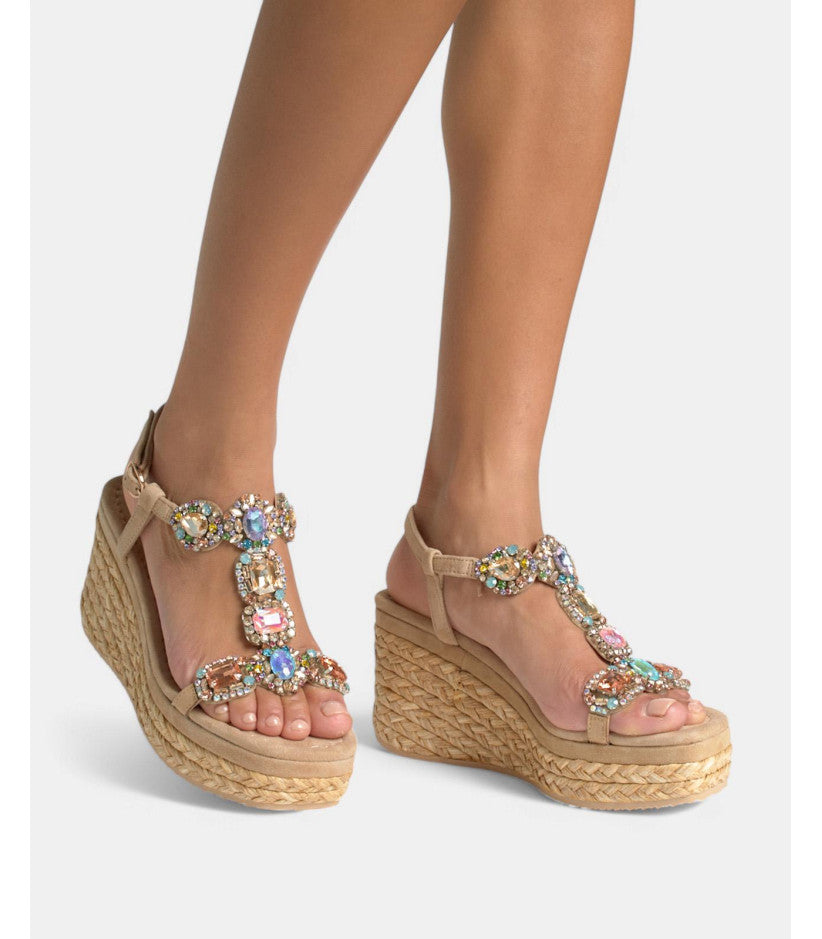 Zeppa strass multicolor