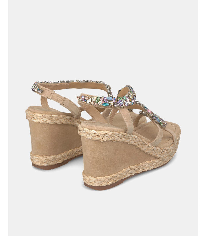 Zeppa strass cipria