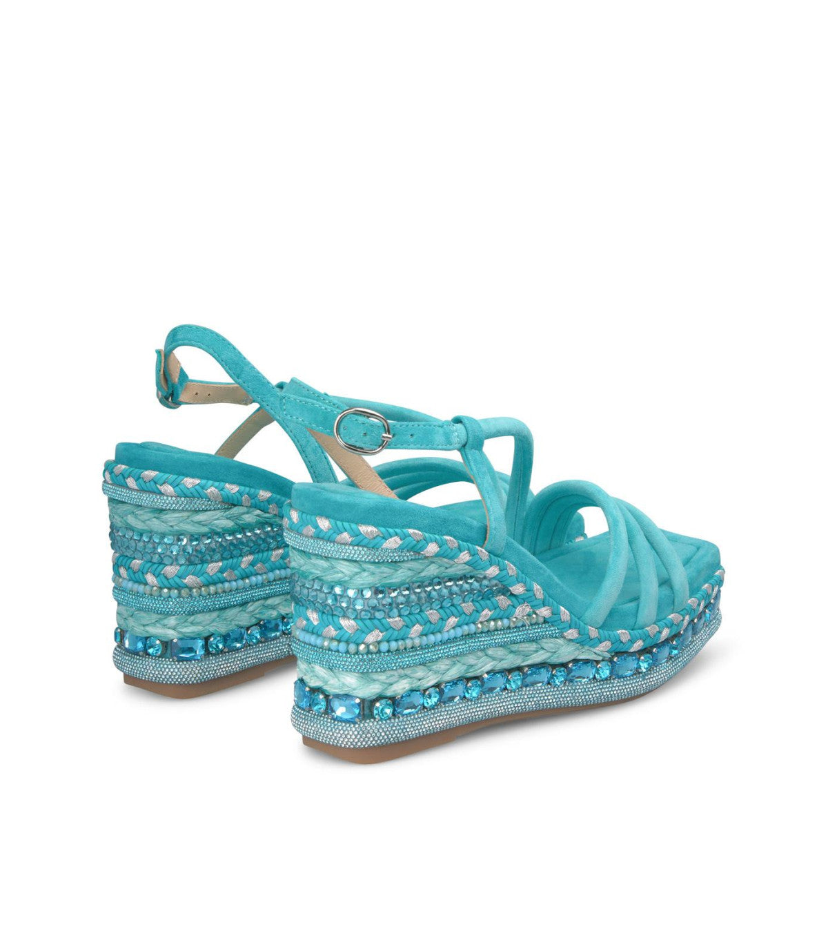 Zeppa strass turchese