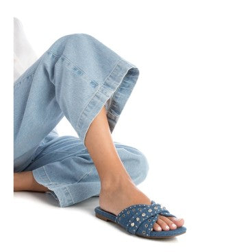Ciabattina denim blu