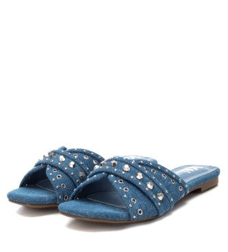 Ciabattina denim blu