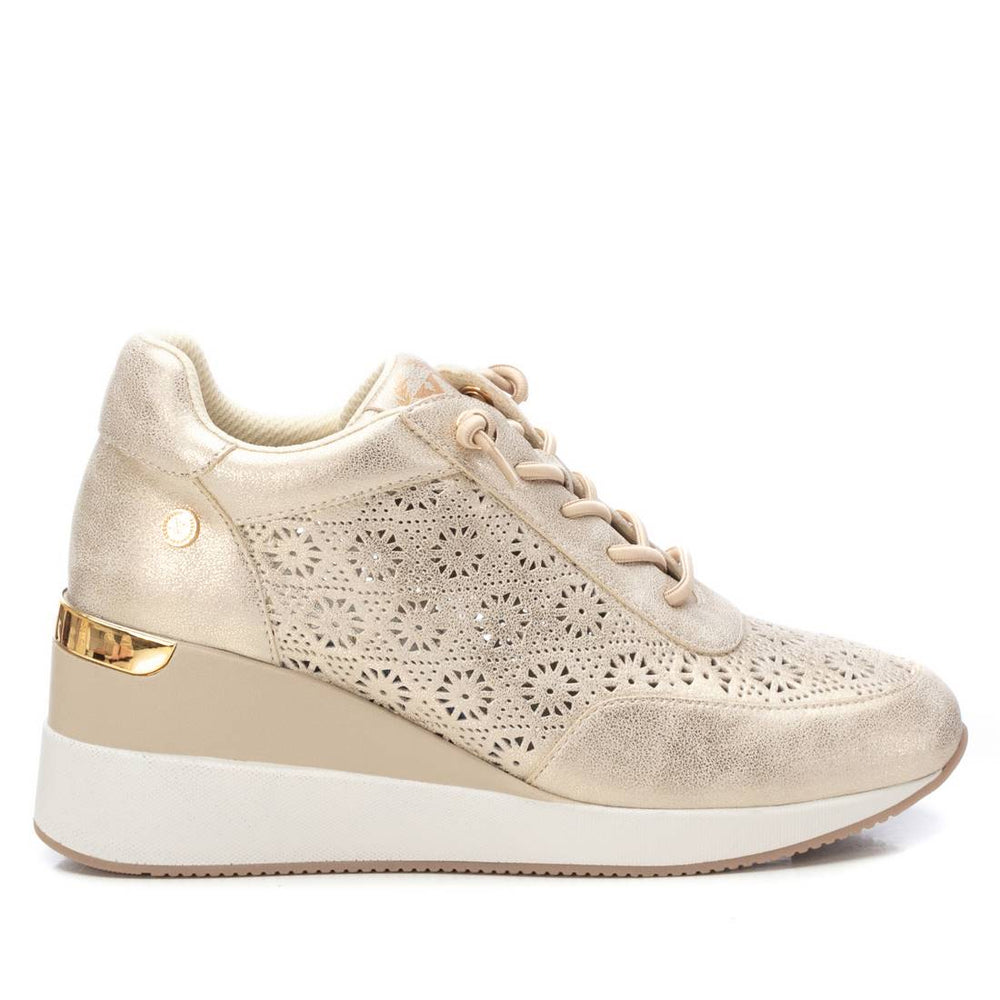 Sneakers alte traforate oro