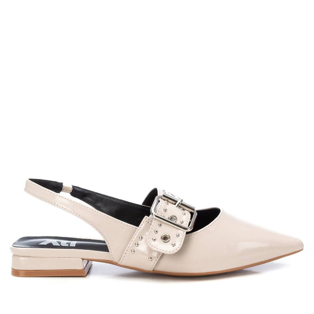 Ballerina vernice beige