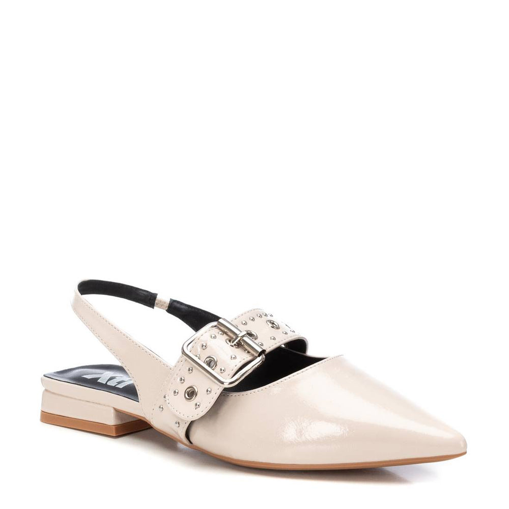 Ballerina vernice beige