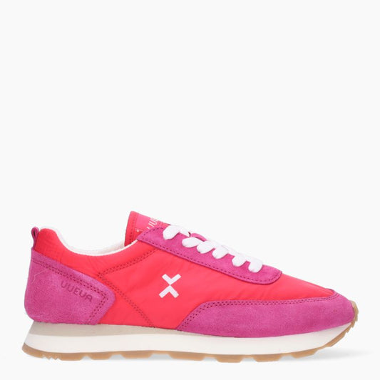 Sneakers pelle fuxia