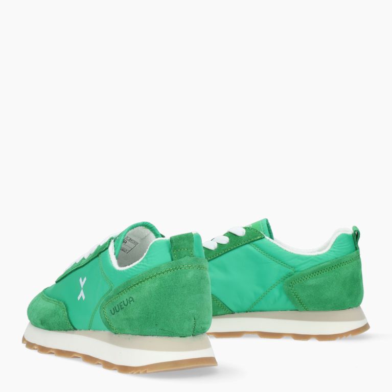 Sneakers pelle verdi