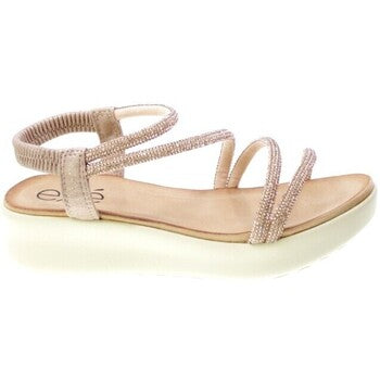 Champagne platform sandal