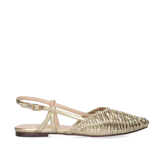 Sling back con fili oro