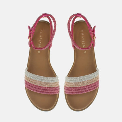 Sandalo flat fuxia