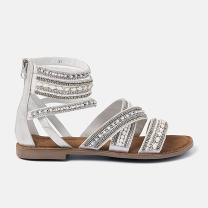 White gladiator sandal 