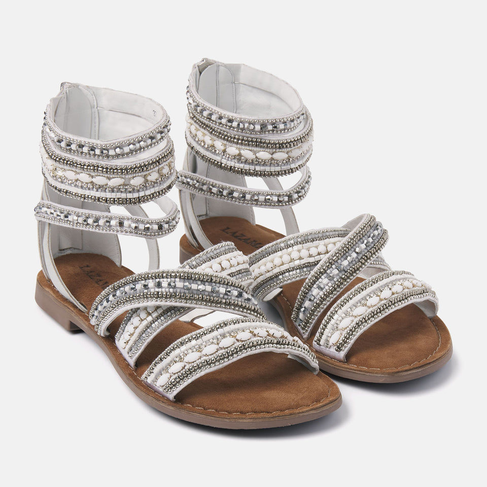 White gladiator sandal 
