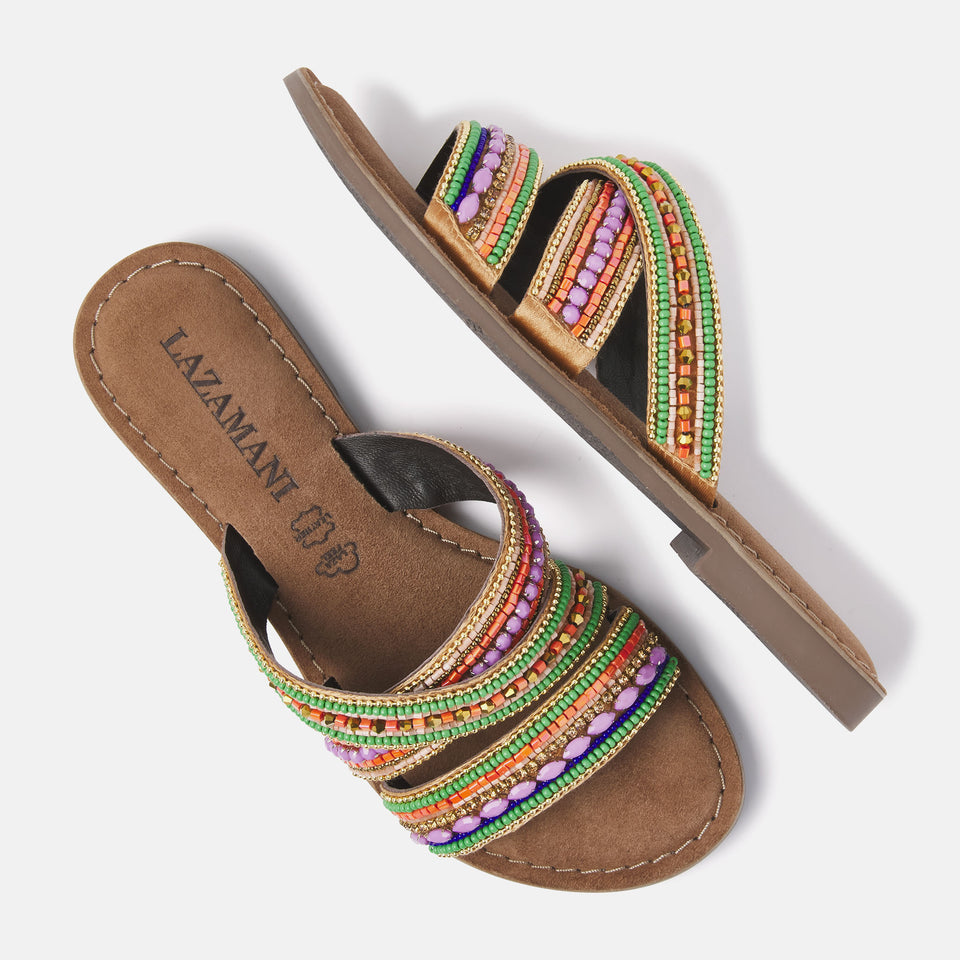 Multi lilac slipper 