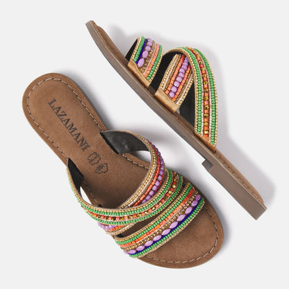 Multi lilac slipper 