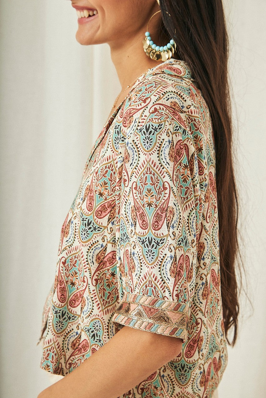 Camicia stampa Paisley