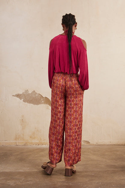 Pantalone stampa retrò