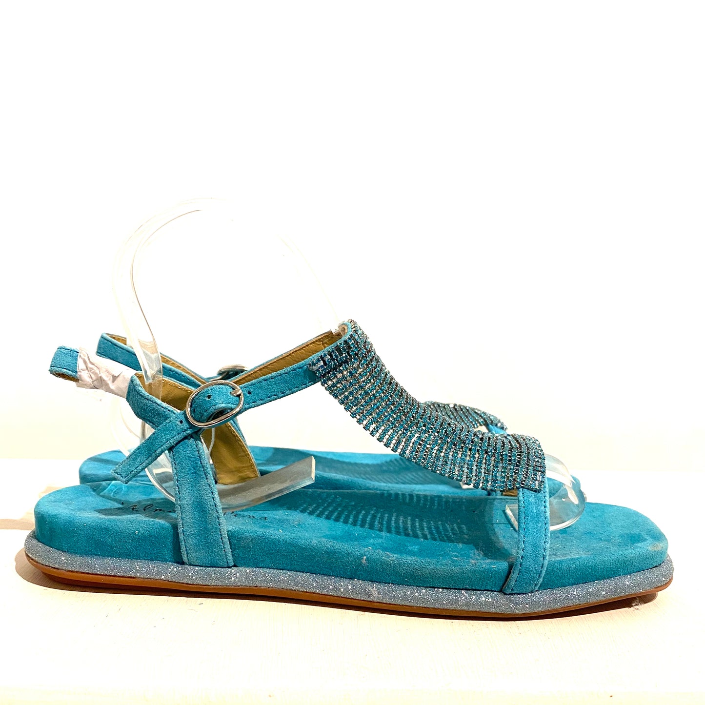 Sandalo rete turchese