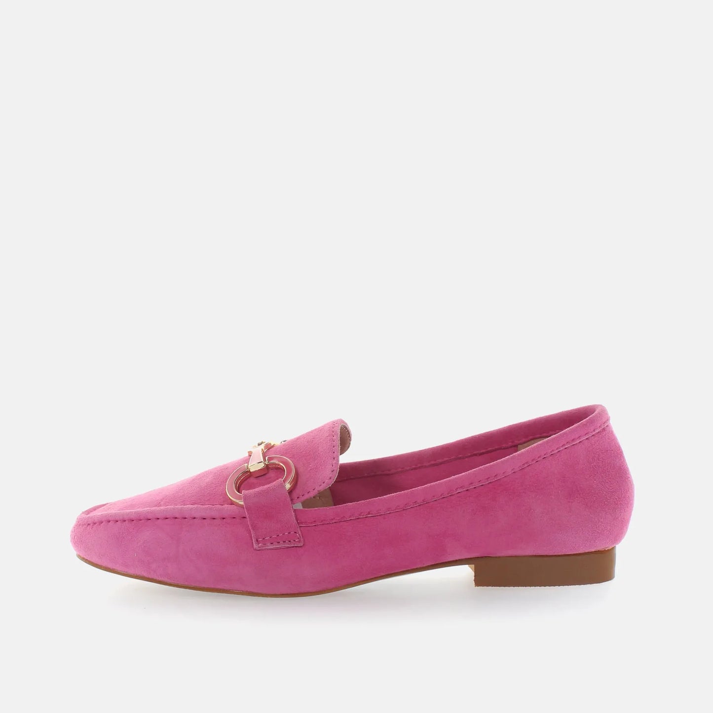 Mocassino camoscio fuxia