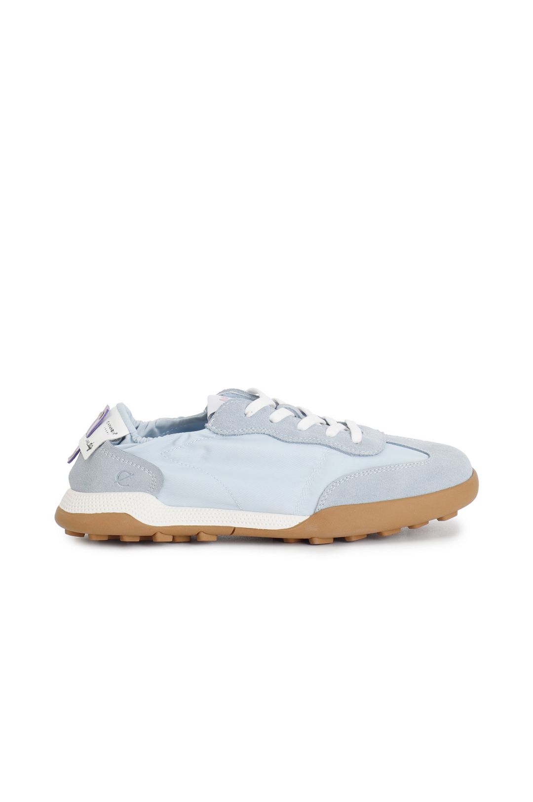 Sneakers azzurra con elastico