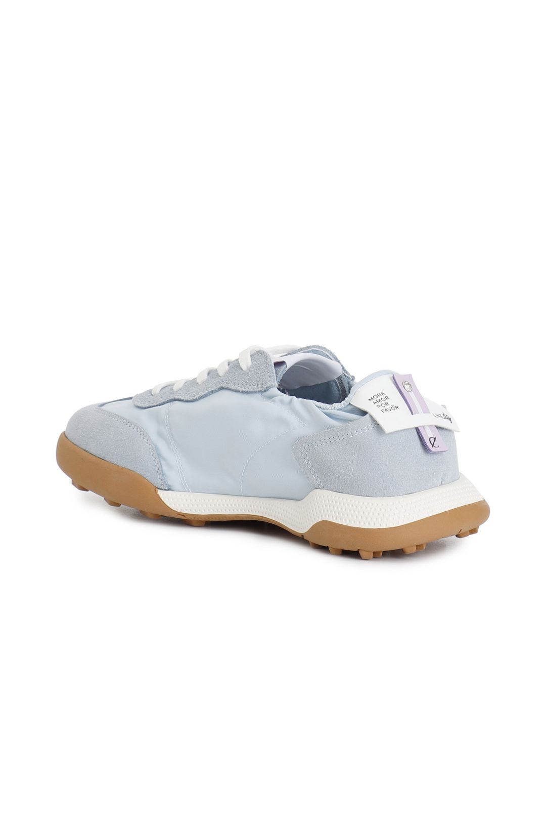 Sneakers azzurra con elastico