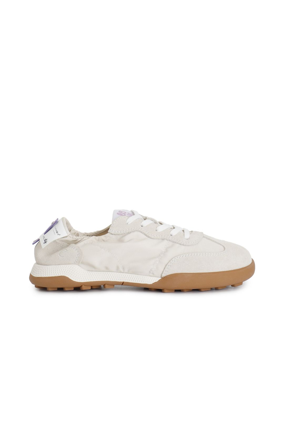 Sneackers beige con elastico