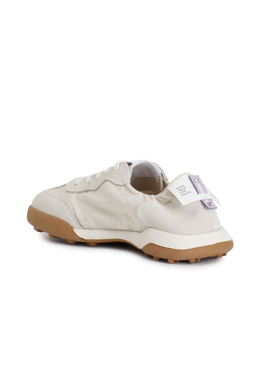 Sneackers beige con elastico