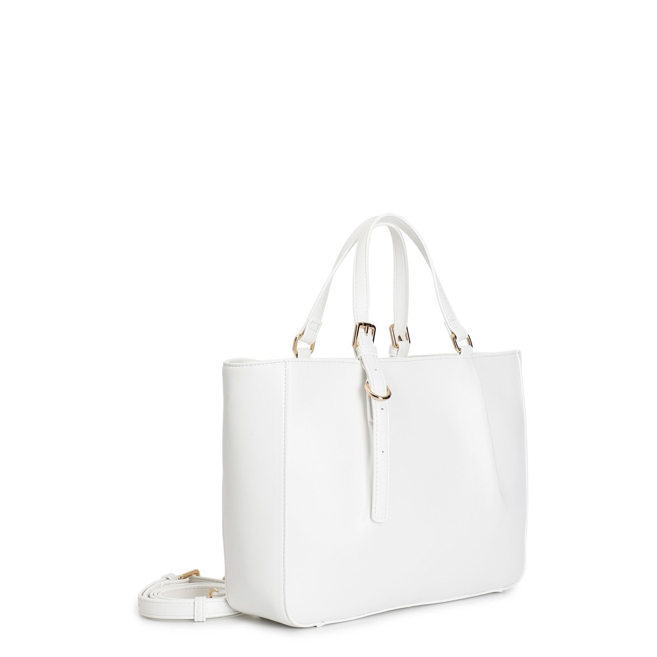 Borsa bianca decorata a laser