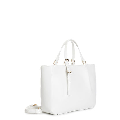 Borsa bianca decorata a laser
