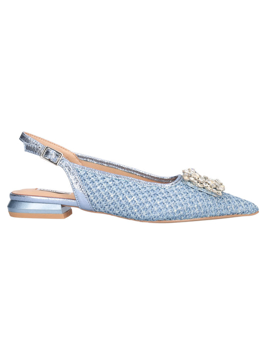 Slingback azzurra